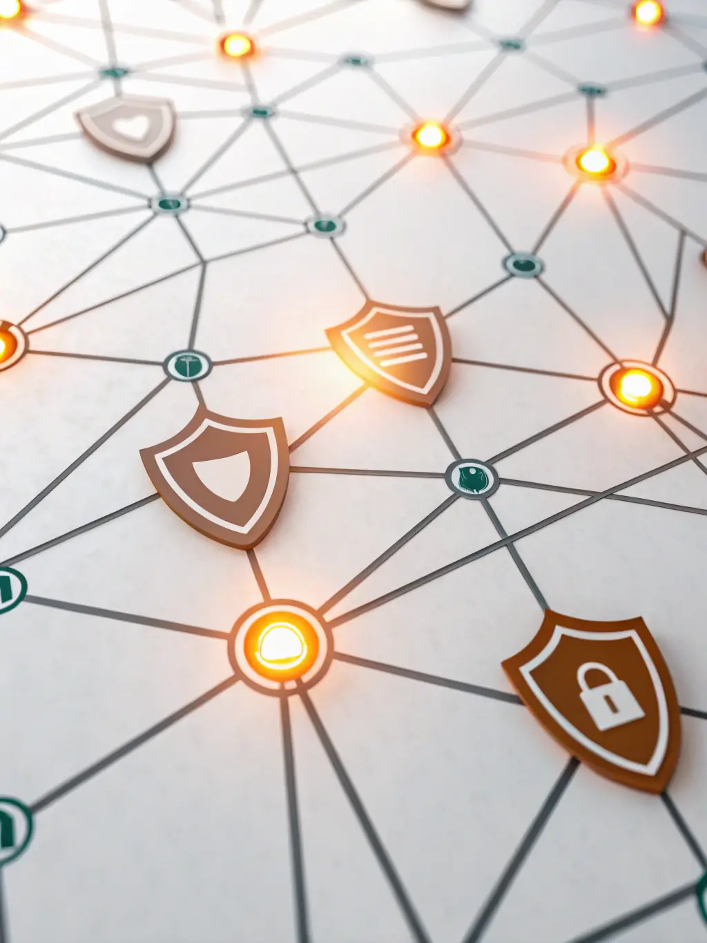 An illustration of encrypted data packets being transmitted through a secure communication channel, emphasizing data protection and privacy.